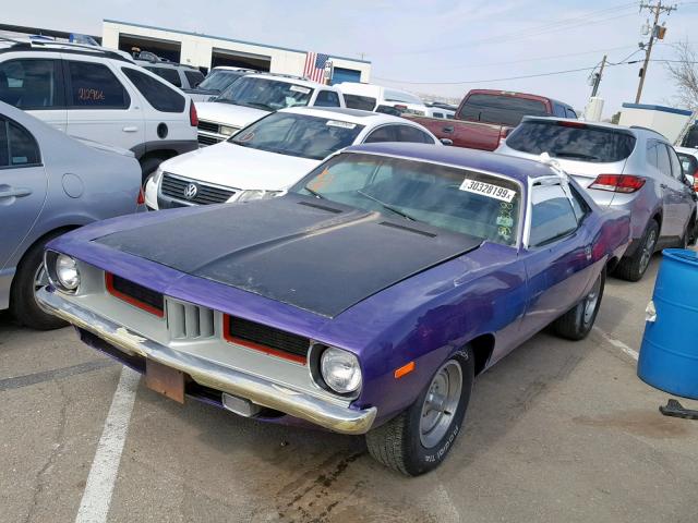 BH23G2B433413 - 1972 PLYMOUTH BARRACUDA PURPLE photo 2