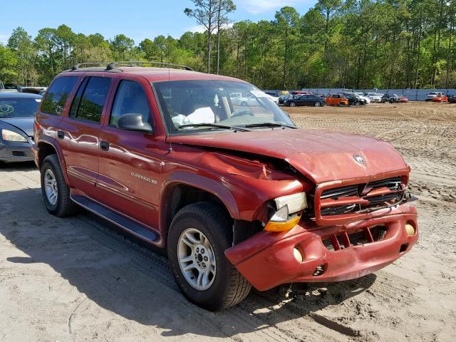 1B4HS28NX1F500641 - 2001 DODGE DURANGO RED photo 1