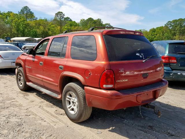 1B4HS28NX1F500641 - 2001 DODGE DURANGO RED photo 3