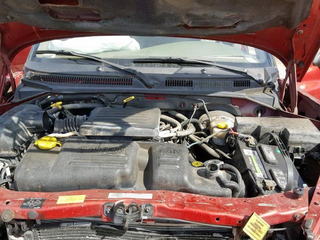 1B4HS28NX1F500641 - 2001 DODGE DURANGO RED photo 7