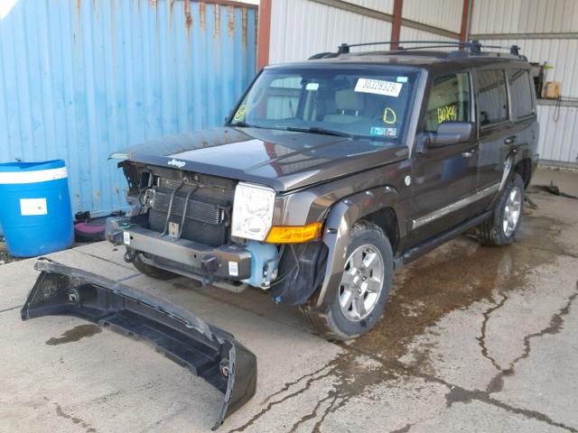 1J8HG58216C221124 - 2006 JEEP COMMANDER BLACK photo 2