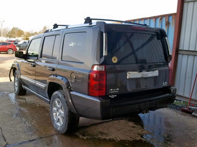 1J8HG58216C221124 - 2006 JEEP COMMANDER BLACK photo 3