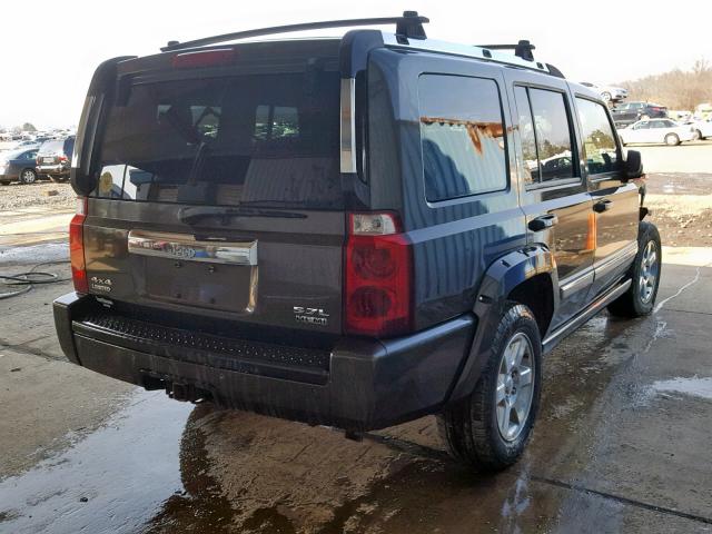 1J8HG58216C221124 - 2006 JEEP COMMANDER BLACK photo 4