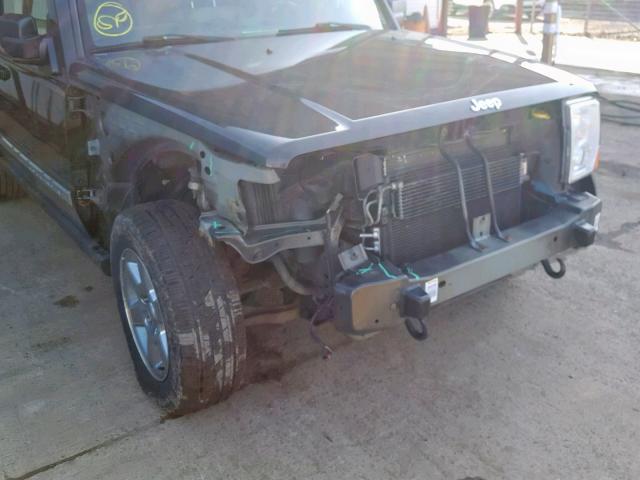 1J8HG58216C221124 - 2006 JEEP COMMANDER BLACK photo 9
