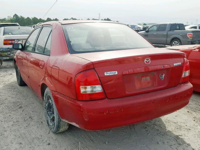 JM1BJ2222Y0259908 - 2000 MAZDA PROTEGE DX RED photo 3