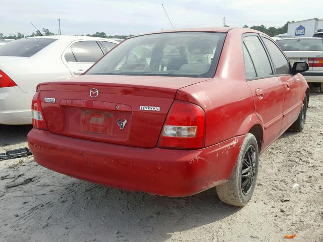 JM1BJ2222Y0259908 - 2000 MAZDA PROTEGE DX RED photo 4