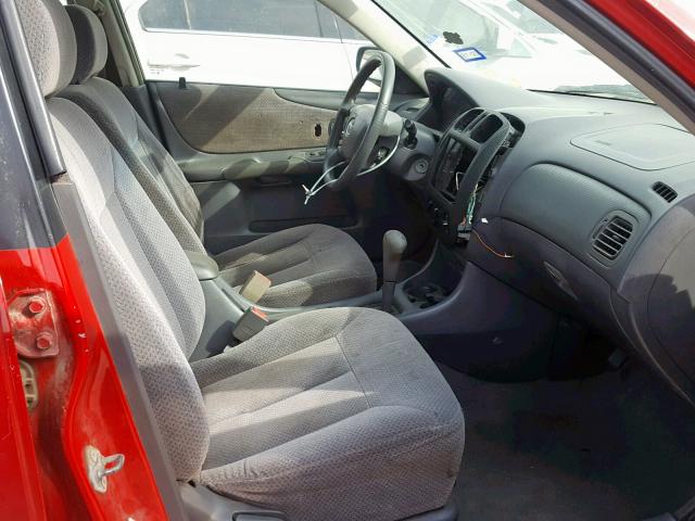 JM1BJ2222Y0259908 - 2000 MAZDA PROTEGE DX RED photo 5