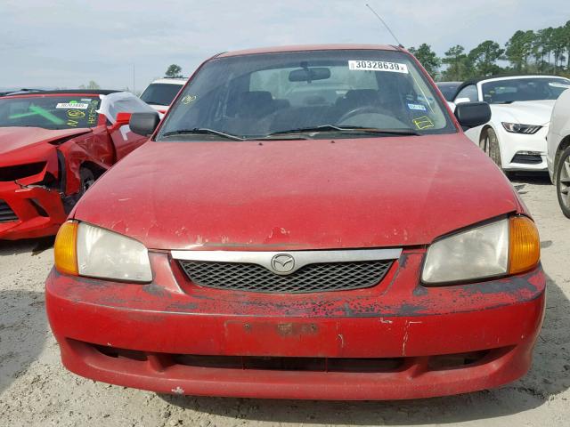 JM1BJ2222Y0259908 - 2000 MAZDA PROTEGE DX RED photo 9