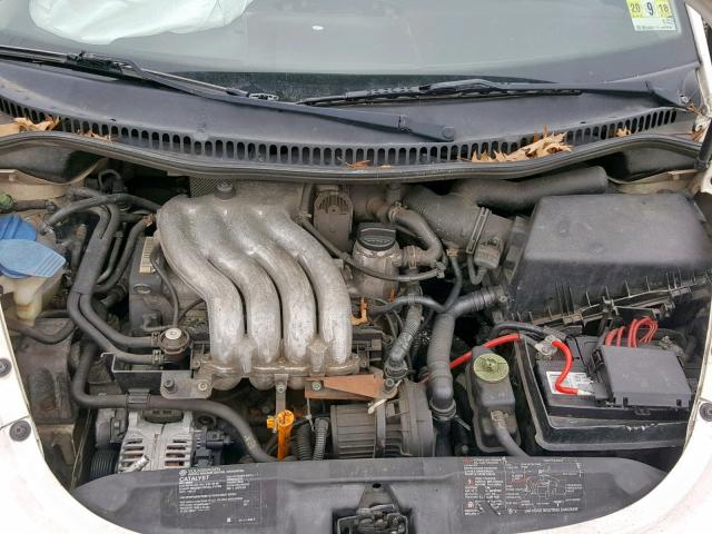 3VWCK21C71M458822 - 2001 VOLKSWAGEN NEW BEETLE თეთრი ფოტო 7