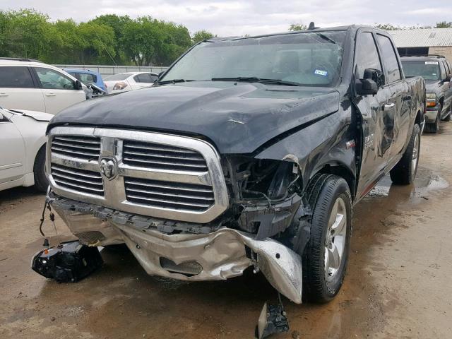 3C6RR6LT9JG145967 - 2018 RAM 1500 SLT BLACK photo 2