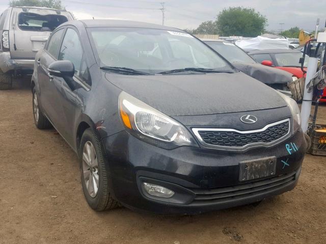 KNADN4A39D6103131 - 2013 KIA RIO EX BLACK photo 1