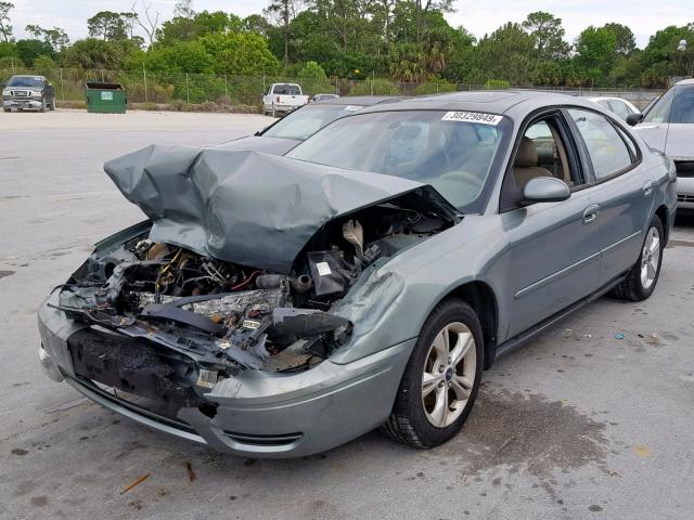 1FAFP56U96A158049 - 2006 FORD TAURUS SEL GREEN photo 2