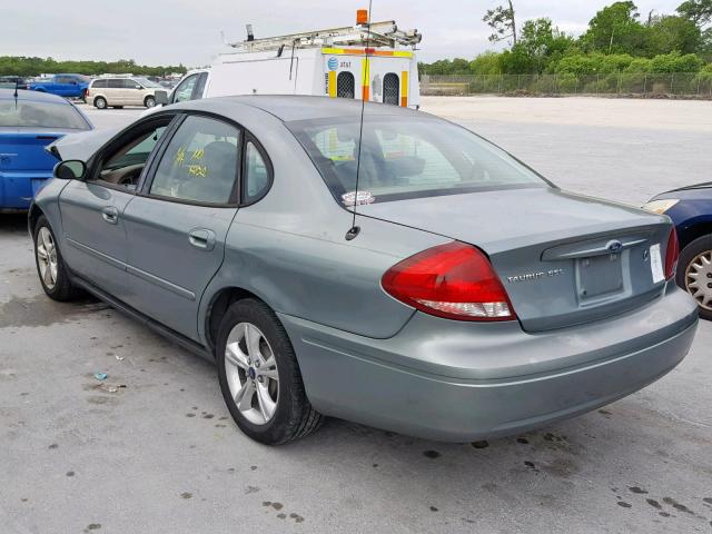 1FAFP56U96A158049 - 2006 FORD TAURUS SEL GREEN photo 3