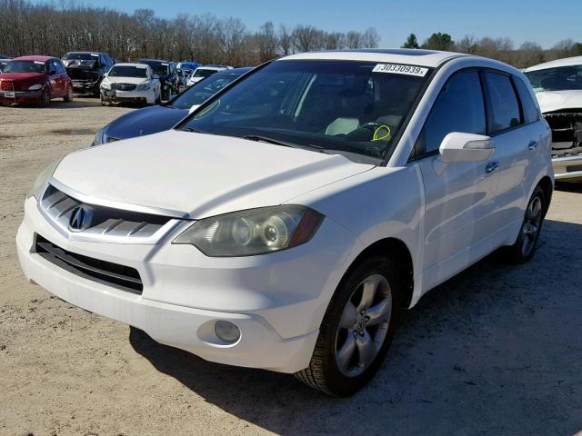 5J8TB18297A001673 - 2007 ACURA RDX WHITE photo 2