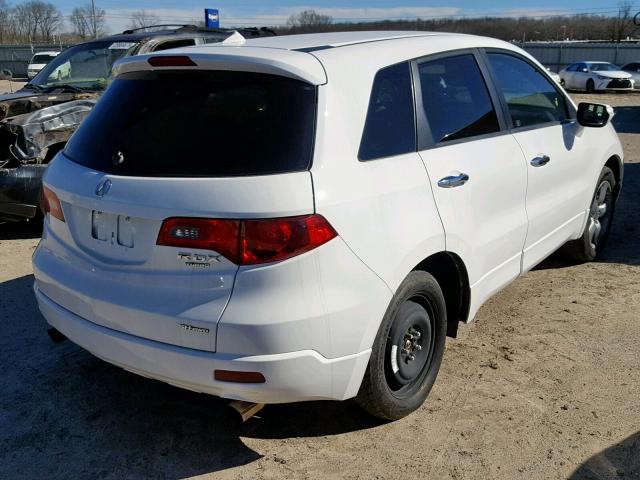 5J8TB18297A001673 - 2007 ACURA RDX WHITE photo 4