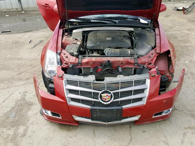 1G6DS8EV3A0107952 - 2010 CADILLAC CTS PREMIU RED photo 7