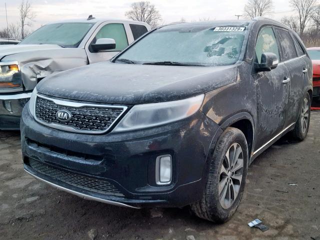 5XYKW4A75EG433793 - 2014 KIA SORENTO SX BLACK photo 2