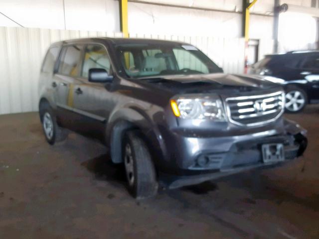 5FNYF3H22FB022651 - 2015 HONDA PILOT LX CHARCOAL photo 1