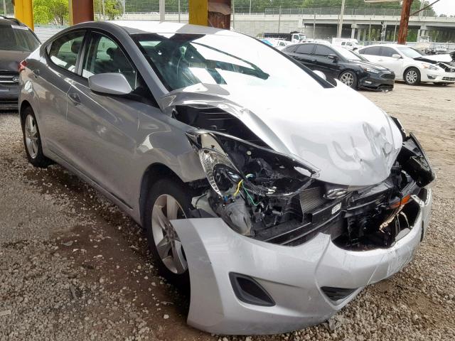 KMHDH4AE1DU011207 - 2013 HYUNDAI ELANTRA GL SILVER photo 1