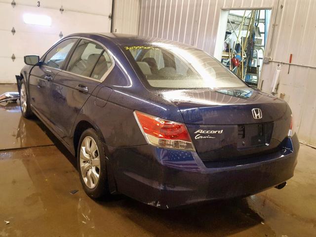 JHMCP26718C055459 - 2008 HONDA ACCORD EX BLUE photo 3