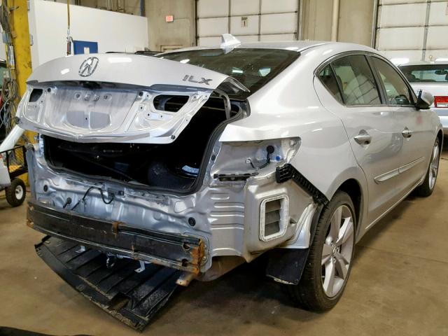 19VDE1F30EE004499 - 2014 ACURA ILX 20 SILVER photo 4