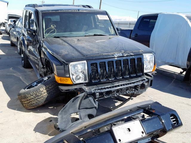 1J8HG48K16C179242 - 2006 JEEP COMMANDER BLACK photo 1