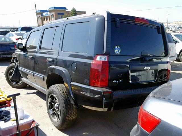 1J8HG48K16C179242 - 2006 JEEP COMMANDER BLACK photo 3