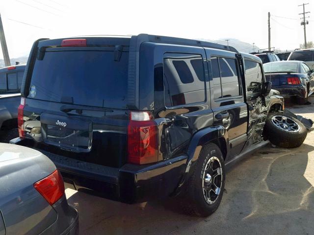 1J8HG48K16C179242 - 2006 JEEP COMMANDER BLACK photo 4
