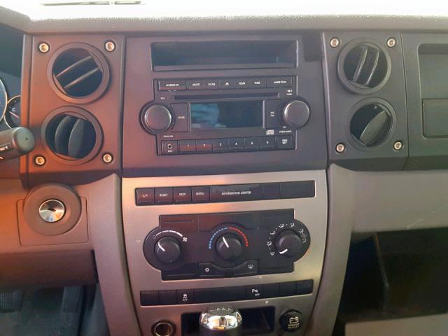 1J8HG48K16C179242 - 2006 JEEP COMMANDER BLACK photo 9