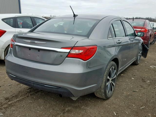 1C3CCBBB3DN505901 - 2013 CHRYSLER 200 TOURIN GRAY photo 4