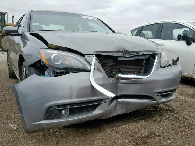 1C3CCBBB3DN505901 - 2013 CHRYSLER 200 TOURIN GRAY photo 9