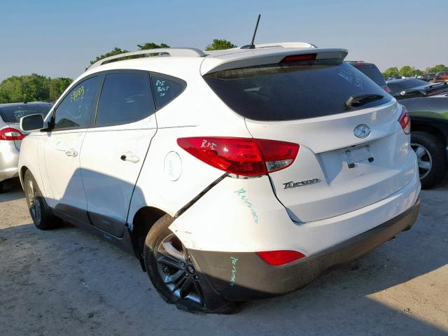 KM8JU3AGXFU054098 - 2015 HYUNDAI TUCSON LIM WHITE photo 3