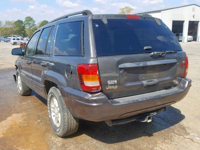 1J4GX48S84C401818 - 2004 JEEP GRAND CHER GRAY photo 3