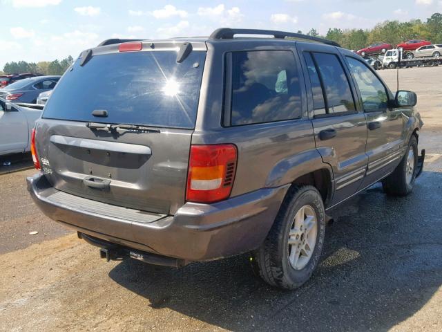 1J4GX48S84C401818 - 2004 JEEP GRAND CHER GRAY photo 4