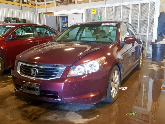 1HGCP26888A078373 - 2008 HONDA ACCORD EXL MAROON photo 2