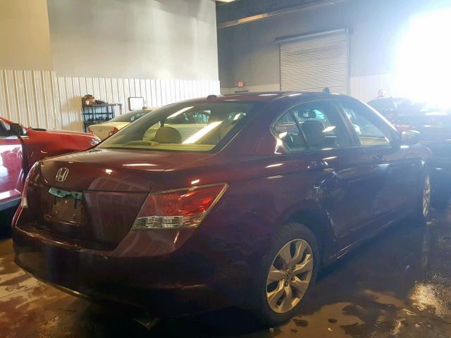 1HGCP26888A078373 - 2008 HONDA ACCORD EXL MAROON photo 4