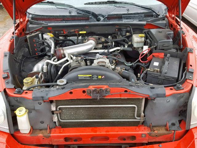 1D7HW48P67S245934 - 2007 DODGE DAKOTA QUA RED photo 7