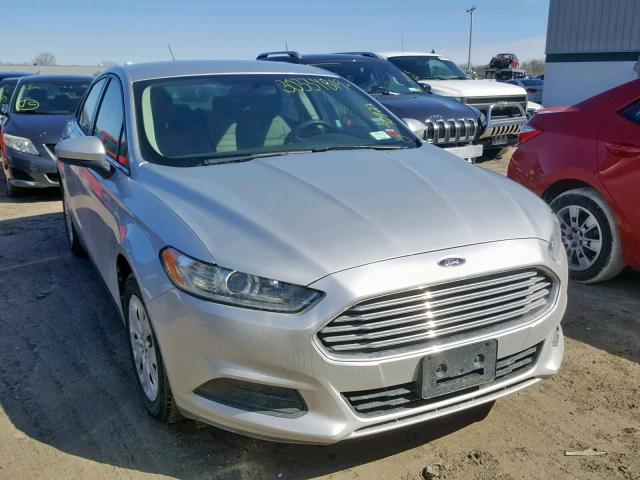 3FA6P0G77DR189668 - 2013 FORD FUSION S SILVER photo 1