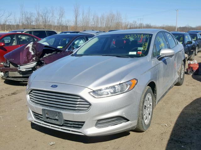 3FA6P0G77DR189668 - 2013 FORD FUSION S SILVER photo 2