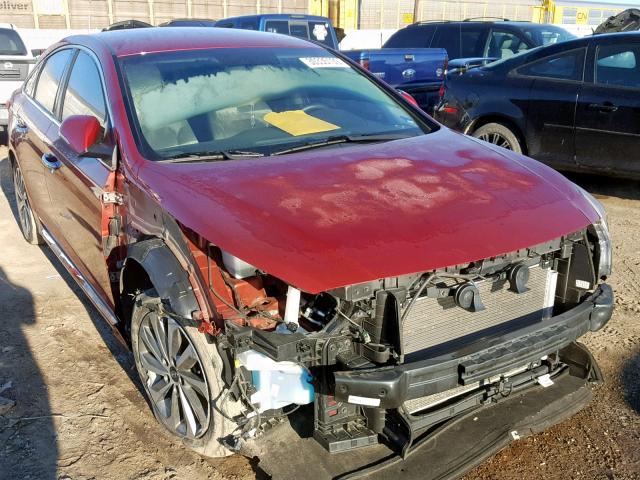 5NPE34AF3GH326346 - 2016 HYUNDAI SONATA SPO RED photo 1