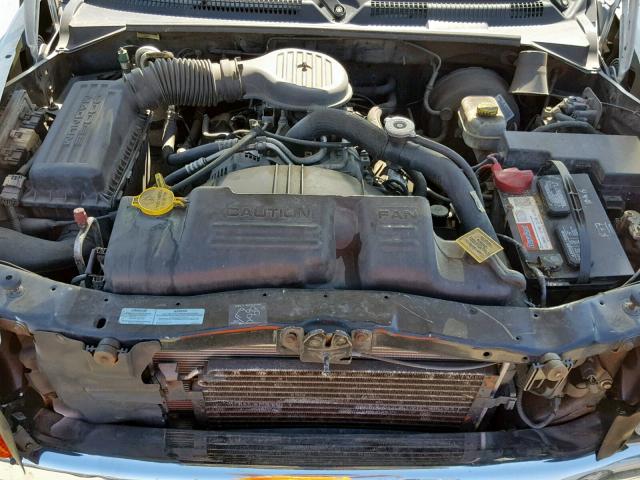 1B7GL22X41S171318 - 2001 DODGE DAKOTA WHITE photo 7