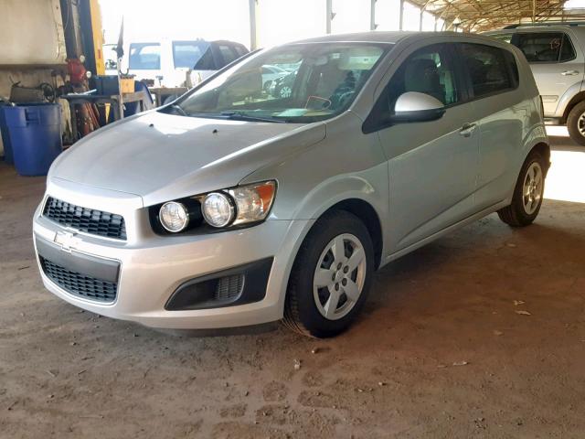 1G1JB6SH5E4159299 - 2014 CHEVROLET SONIC LS SILVER photo 2