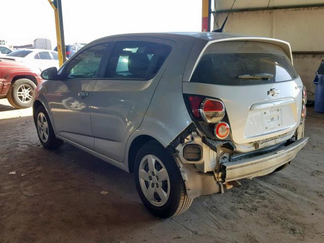 1G1JB6SH5E4159299 - 2014 CHEVROLET SONIC LS SILVER photo 3
