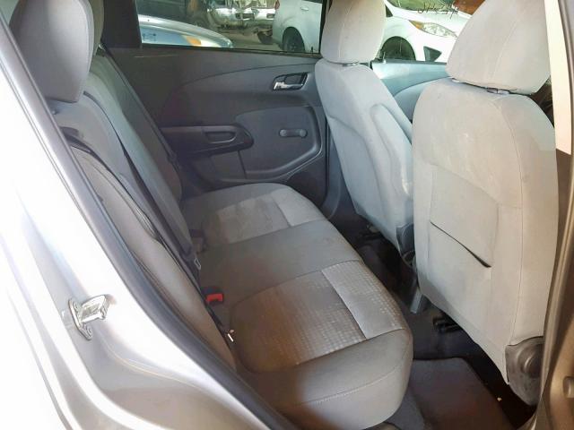 1G1JB6SH5E4159299 - 2014 CHEVROLET SONIC LS SILVER photo 6