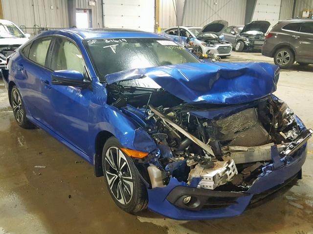 JHMFC1F77JX017946 - 2018 HONDA CIVIC EXL BLUE photo 1