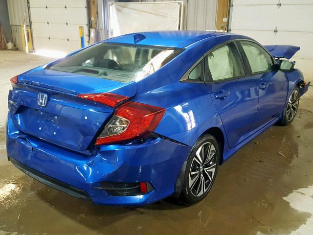 JHMFC1F77JX017946 - 2018 HONDA CIVIC EXL BLUE photo 4