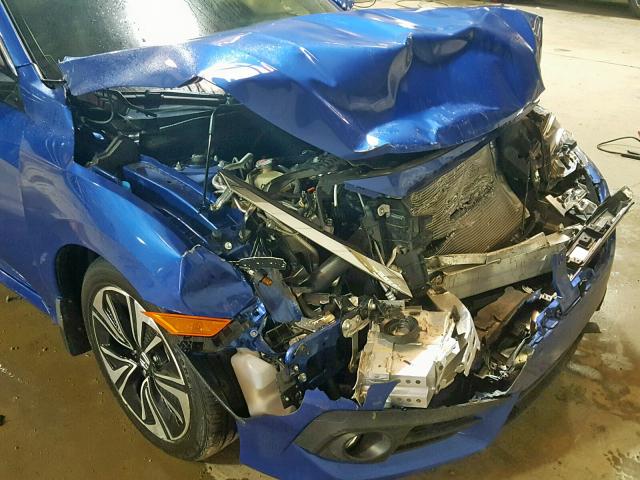 JHMFC1F77JX017946 - 2018 HONDA CIVIC EXL BLUE photo 9