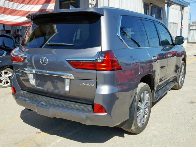 JTJHY7AX4H4243974 - 2017 LEXUS LX 570 GRAY photo 4