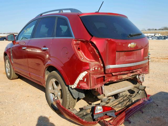 3GNAL3E59CS537164 - 2012 CHEVROLET CAPTIVA SP RED photo 3