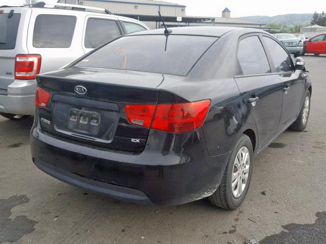 KNAFU4A20A5176277 - 2010 KIA FORTE EX BLACK photo 4